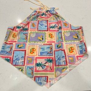 SHEIN Curve 3XL Multicolor Adjustable Halter Top